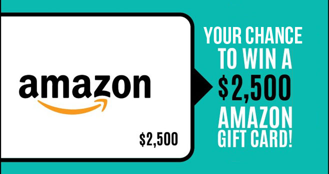 Win a $2,500 Amazon Gift Card