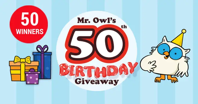 50 WINNERS! To celebrate 50 years of Mr. Owl, Tootsie Roll is giving 50 fans each 100 Tootsie Pops! Fill out the form to enter. What goes into the world's number #1-selling candy-filled lollipop? Start with a chewy, Tootsie Roll center, cover it with a delicious, hard candy coating; and you’ve got a simple, delicious treat.