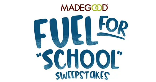 Enter for your chance to win one a $100 Target Gift Card or a FREE MadeGood Food product when you enter the MadeGood Fuel for School Sweepstakes. It’s the perfect time to grab a MadeGood product on your next Target trip.