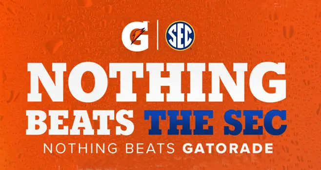 Play the Nothing Beats the Sec. Gatorade Instant Win Game twice daily for your chance to win 1 of 1,960 prizes instantly and be entered to win the grand prize, a trip for 2 to the SEC Football Championship game.