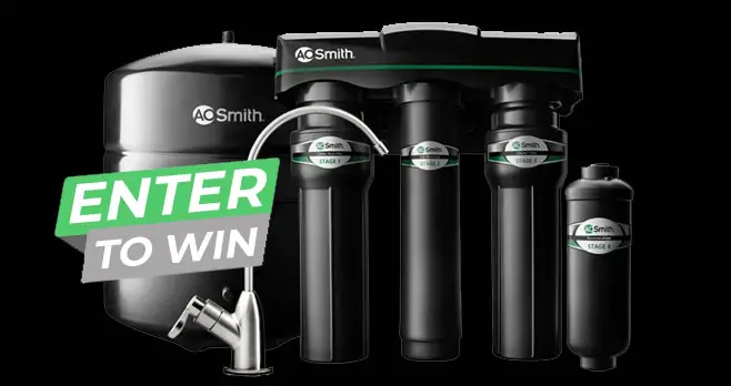 Enter the new Bob Vila sweepstakes for your chance to win win a whole home water filtration system from A. O. Smith!