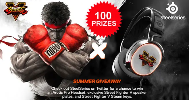 Enter for your chance to win a copy of Street Fighter V plus other goodies like an #Arctis Pro headset and Exclusive Street Fighter V speaker plate