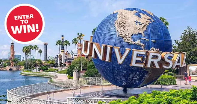 Enter for your chance to win a family vacation to Universal Orlando Resort where you'll experience the action, thrills and excitement of 3 incredible theme parks and stay at one of their spectacular resort hotels.