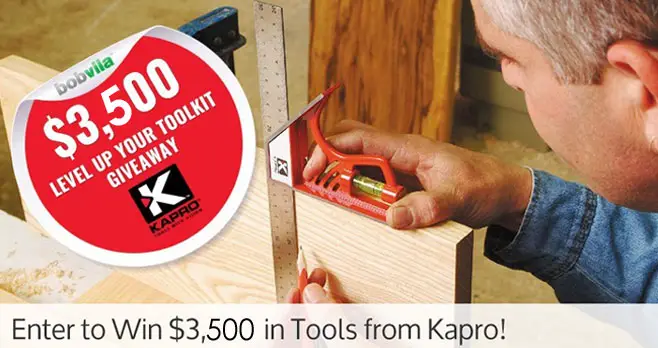 Enter Bob Vila's Kapro Tools $3,500 Ultimate Fall Project Laser Giveaway daily for a chance to win two lasers and eight precision tools from Kapro! 