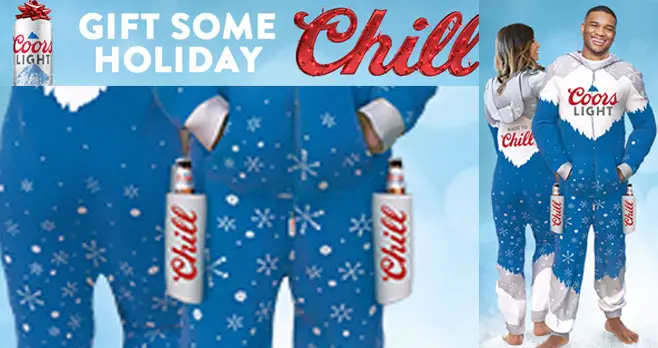 9,800 WINNERS! Tag a friend who likes Coors Lite and play the new #CoorsLite Holiday Instant Win Game daily to win Coors Lite branded adult onsies, gloves and beverage can wrap!