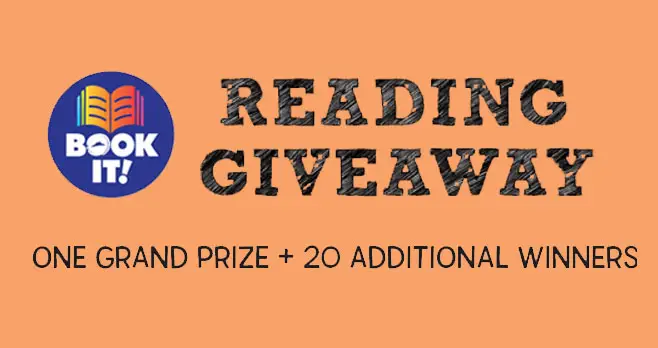 Enter for your chance to win a $10,000 education fund for your child from the BOOK IT! Reading Giveaway + 200 additional winners will win $500 cash + $500 worth of books 