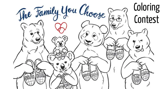 Ready, Set, Color! Dearfoams is hosting a coloring contest! Enter for your chance to win our 2020 Limited Edition Dearfoams Slippers for the whole family, their 2020 Limited Edition Teddy Bear PLUS $250 in cash