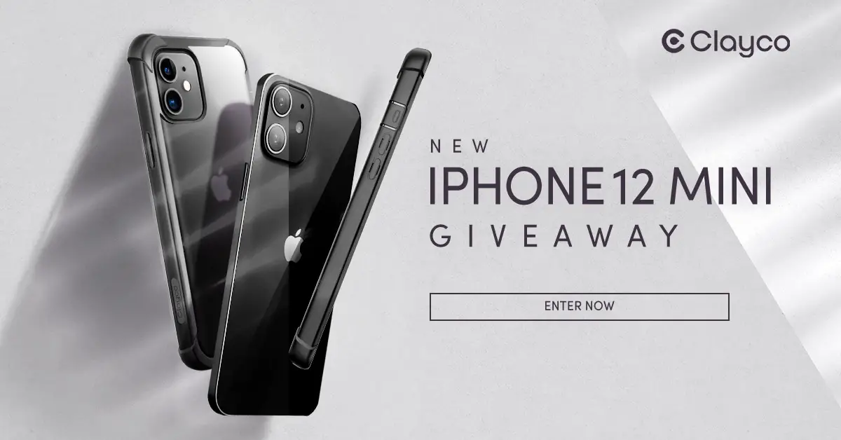 Enter for your chance to win an #iPhone12 Pro Mini valued and two (2) Cases of winner's choice by Clayco.
