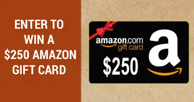 Win a $250 Amazon gift card