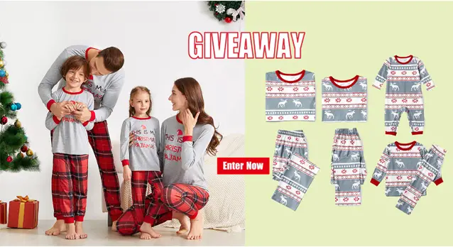 Enter for your chance to win a set of mommy and me matching pajamas from IFFEI! Festive, Holiday-Inspired Designs. Pajamas set comes in sizes for adults, kids, toddlers and infants for a picture-perfect matching look during the holidays. 