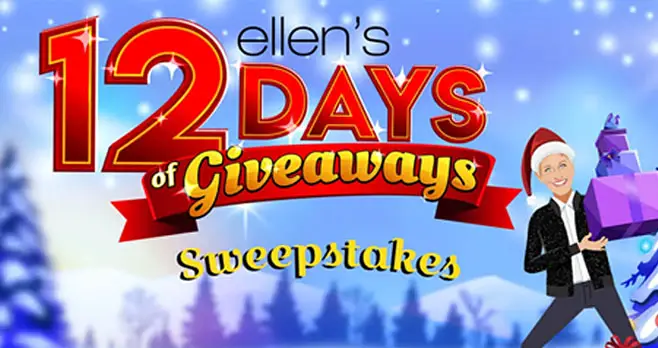 Ellen's 12 Days of Giveaways Sweepstakes