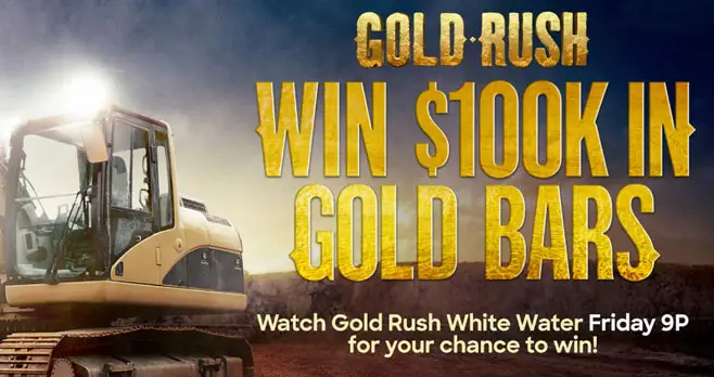 The Discovery Channel is giving away Gold bars valued at approximately $100,000. Enter the The Discovery Channel's The Friday Gold Giveaway for your chance to win