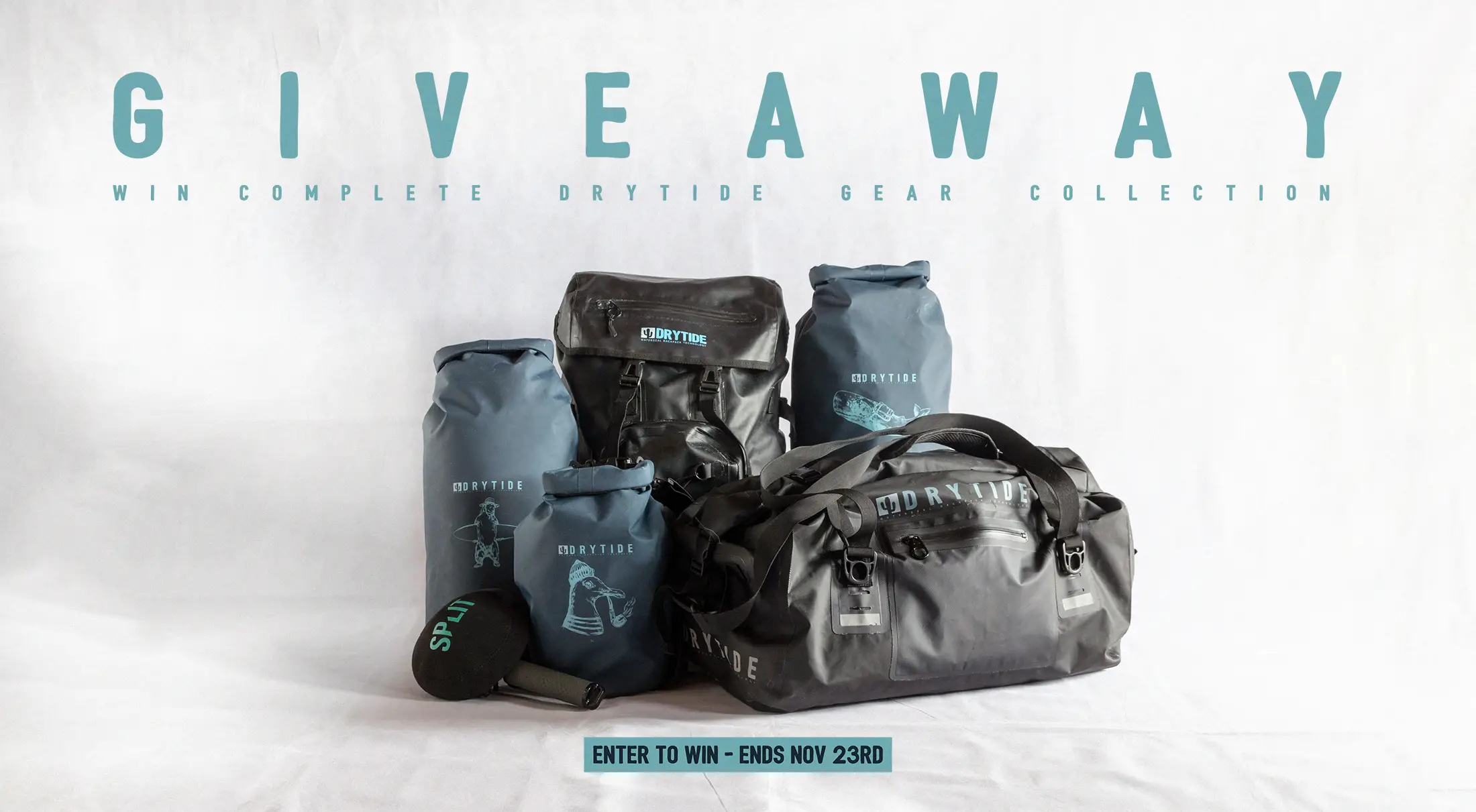 DryTide is giving away a complete collection of @DryTideGear waterproof bags and backpacks and a Split dome port for your GoPro to top it off. #giveaway #giveawayalert The company was started to produce the perfect waterproof backpack for adventure and travel. Instagram: Follow @drytide and like the giveaway post and tag 2 friends in the comments (every additional is +1 entry) Enter your email on the website for and additional 5 entries Official Rules: Worldwide, 18+. November 13 - November 23, 2020. One entry per person. Prize (1): DryTide 50L waterproof backpack, DryTide 50L waterproof duffel, DryTide 30L, 15L and 5L dry bag pack and Split dome port for GoPro. ARV: $300