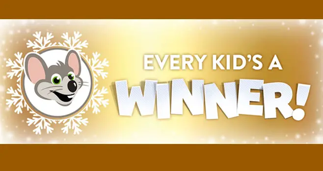 Every kid is a winner at Chuck E. Cheese's Winter Winner-Land at Kid Check. Grab a game piece and scratch it off to reveal if you won a prize instantly. Each child will be able to choose a free game piece that holds an exclusive prize, after completing Kid Check during an in-store visit.