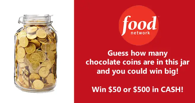 How many chocolate coins as in this jar? Guess and you could win cash from the Food Network magazine. They stocked up on gelt for Hanukkah. Guess how many chocolate coins are in this jar and you could win big! Enter by December 29. The winner will receive $500 and three runners-up will each receive $50.