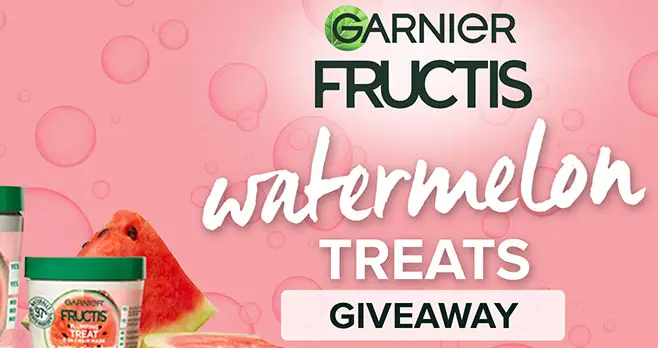 Enter for a chance to win NEW Fructis Plumping Treat + Watermelon Extract Shampoo and Conditioner 11.8oz. 300 lucky winners will be some of the first to try our newest Treat.