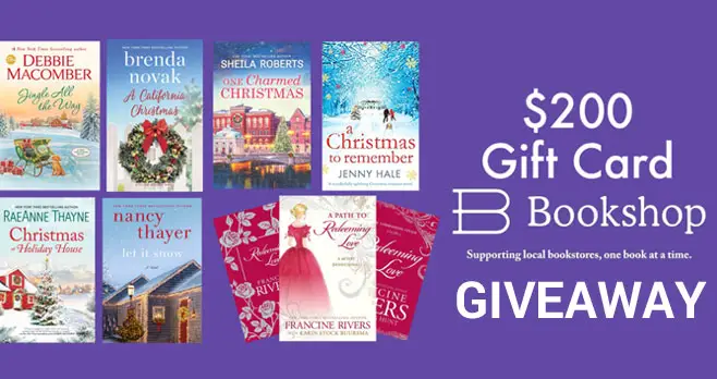 This month, Debbie Macomber is giving away a $200 Bookshop gift card to help your local bookstores this holiday season plus Christmas book from the Debbie Macomber holiday collection. #ChristmasEver
