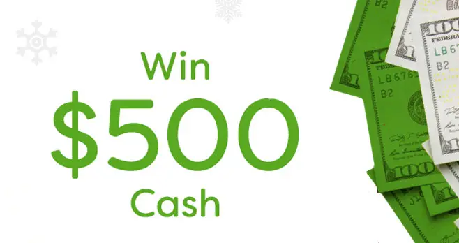 Enter to win $500 in cash