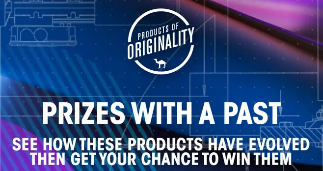 Play the new Camel Products of Originality Instant Win Game daily for your chance to win great prizes like an electric bike, smart mug, robot vacuum, headphone sunglasses, coffee maker, or even a Microsoft Surface Pro + Pen. New prizes will be launched each month through January 2022.