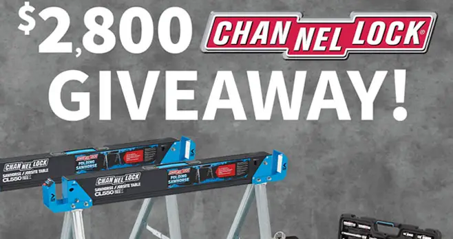 Do It Best is giving away $2,800 worth of Channellock Hand Tools to 5 lucky grand prize winners. There is enough tools in these prize packages to outfit your garage and help you build something new in 2021!