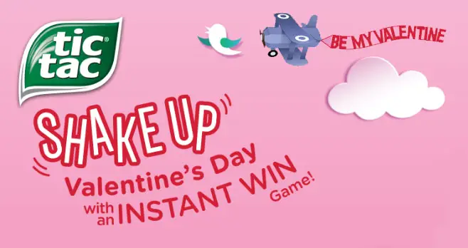 You could instantly win a fab prize when you play the Tic Tac Shake Up Valentine’s Day Instant Win Game. Get ready to shake the "snow" globe and see what falls out.