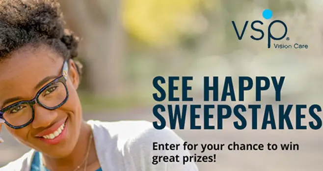Each month 10 lucky winners will receive a $20 digital gift card of their choice from a selection of top national brands plus 2 grand prize winners will win the featured prize of the month. Enter the VSP See Happy Sweepstakes for your chance to win.