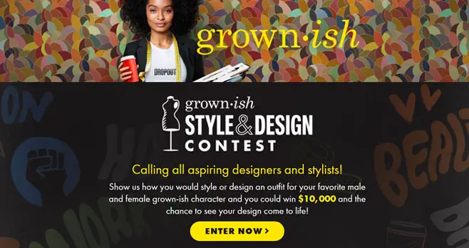Calling all aspiring designers and stylists! Show how you would style or design an outfit for your favorite male and female #grownish character and you could win $10,000 and the chance to see your design come to life!