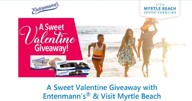 DAILY WINNERS! Enter for the chance to WIN a family trip to Myrtle Beach from Entenmann's! Plus 7 winners will be selected at random each day for a FREE Entenmann’s product.