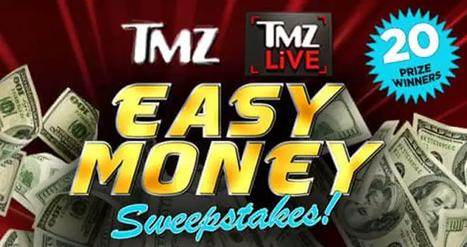 Get today's TMZ Easy Money entry word and enter The TMZ Easy Money Sweepstakes for your chance to win $500 in cash!