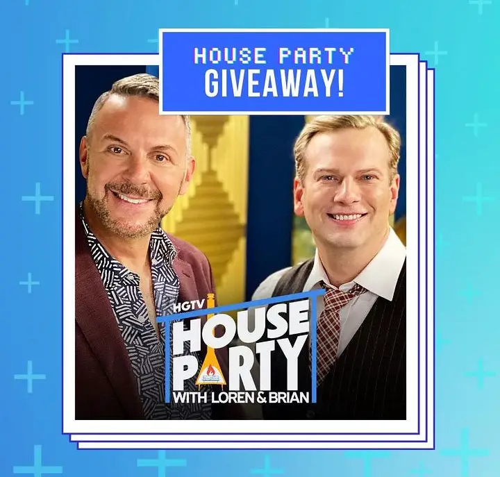 Enter for your chance to win an HGTV House Party t-shirt. #HGTVHouseParty fans get a special giveaway from Discovery Plus. Enter for your chance to be one of the 25 winners to win an exclusive House Party t-shirt. 