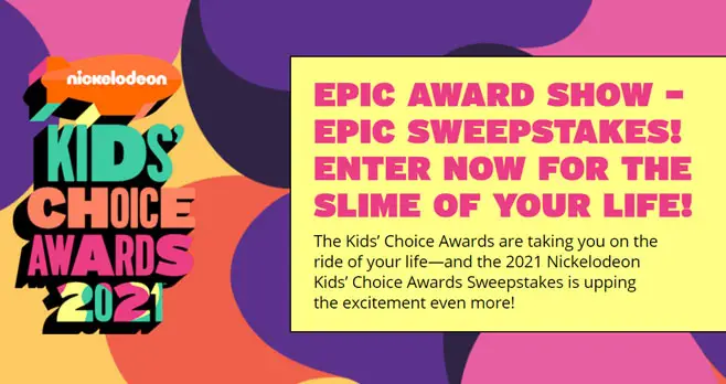 The Kids’ Choice Awards are taking you on the ride of your life and the 2021 #Nickelodeon Kids' #NickKids Choice Awards #Sweepstakes is upping the excitement even more! This year, each winner will be treated to a fun-filled prize pack that’ll be just as entertaining to unpack as the show itself