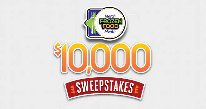 Easy Home Meals is celebrating March Frozen Food Month in a BIG way! From now until April 5, enter the Frozen Food $10,000 Sweepstakes for a chance to win 1 of 18 First Prizes of $500 supermarket gift card or the Grand Prize $1,000 supermarket gift card. 