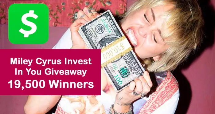 Miley Cyrus teamed up with #CashApp to give out $1 MILLION in Free stocks. Share your $Cashtag & favorite company name for your chance to own Free Stocks or cash equivalent #investinyou #winitwednesday #giveaway