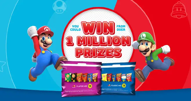 Frito-Lay is giving away over 1 million prizes. Play the Frito-Lay Variety Packs Instant Win Game daily for your chance to win!