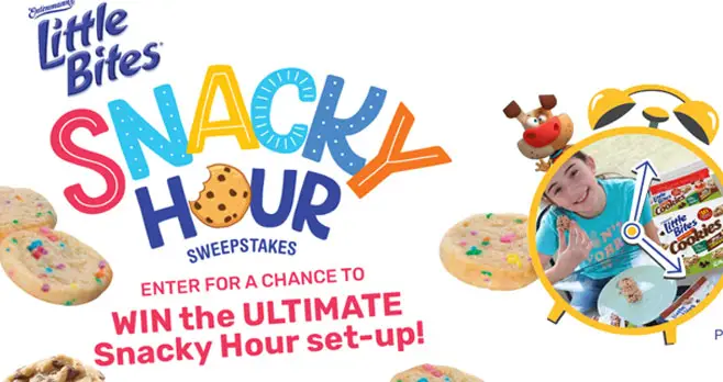From March 1 to March 30, fans can enter the Entenmann’s Little Bites Snacky Hour Sweepstakes for a chance to win a one year’s supply of Entenmann’s Little Bites Soft Baked Cookies and a luxury seating set-up for their family.