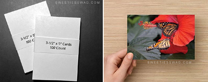 Buy 3-1/2" x 5" cards, papers and postcards at sweetiesswag.com