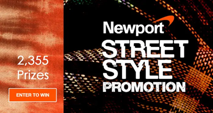 Play the Newport Street Style Instant Win Game daily for your chance to win some street style fashion and gift cards. Over $2,300 in prizes available