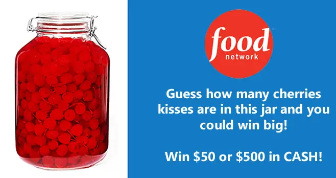 Guess how many maraschino cherries are in the jar for your chance to win $50 or $500 in cash from Food Network Magazine. Every month, Food Network Magazine hosts a "Who's Counting Contest" and this month it's all about the cherries.