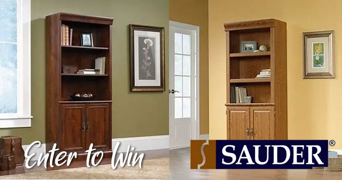 Raise Your Garden is giving away a Sauder bookshelf with built-in cabinet for storage from The Cottage Road Collection.