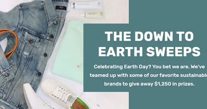 Earth Day $1,250 Down To Earth Sweepstakes