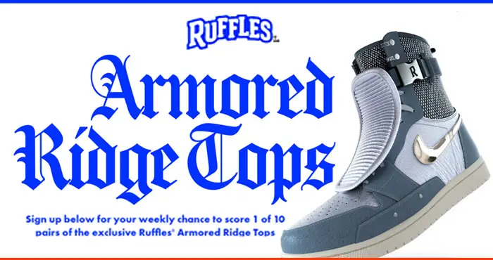 Ruffles Armored Ridge Tops Instant Win Game
