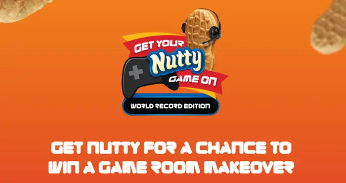 Enter for your chance to win a game room makeover complete with a monitor, desktop computer, speaker system, desk and more! Play the Nutter Butter Get Your Nutty Game on: World Record Edition Instant Win Game for your chance to win