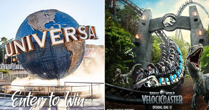 Enter for your chance to win a trip for 4 to Universal Orlando Resort. TODAY is headed to Universal Orlando Resort for the official opening of Jurassic World VelociCoaster on June 10, and you could join in the fun!