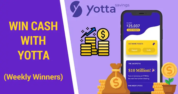 Yotta Cash Sweepstakes (Weekly Winners)