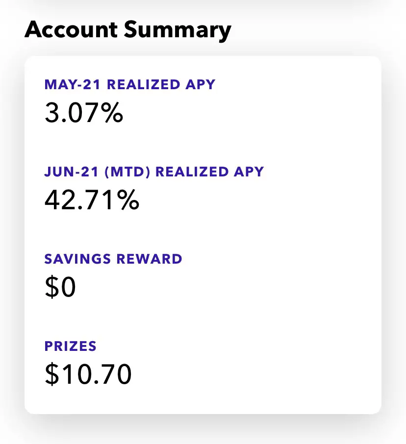 Yotta Savings Account Interest Chart