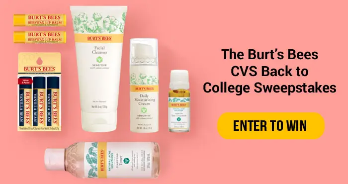 Enter for your chance to win a dorm room makeover or one of 100 other prizes in the Burt's Bees Discover U Sweepstakes. Enter your email and register for a chance to score a dorm room makeover, a wellness/meditation app subscription or $50 towards Burt’s Bees products.