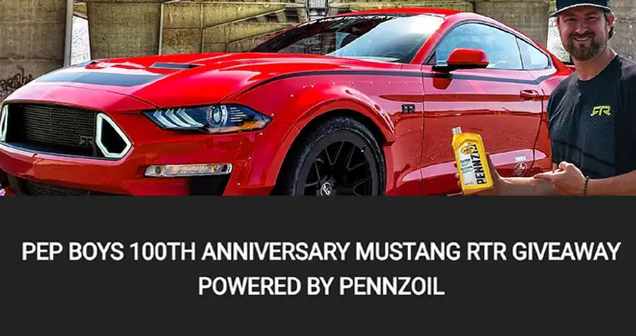 Win a Limited Edition Mustang RTR from Pennzoil