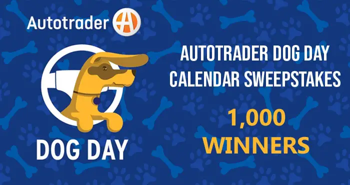 Autotrader.com National Dog Day Dog Calendar Giveaway (1,000 Winners)