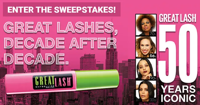 Enter for your chance to win a Maybelline Great Lash Washable Very Black 2 Pack and a $10 gift card, and for an entry into the Grand Prize drawing for one of five $500 Walmart gift cards and a Great Lash Washable Very Black 2 Pack. 