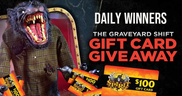 Spirit Halloween Graveyard Shift Gift Card Instant Win Game